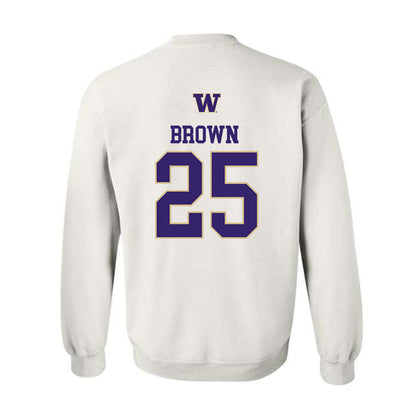 Washington - NCAA Beach Volleyball : MayaMay Brown - Sports Shersey Crewneck Sweatshirt-1