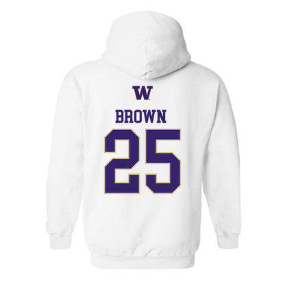 Washington - NCAA Beach Volleyball : MayaMay Brown - Sports Shersey Hooded Sweatshirt-1