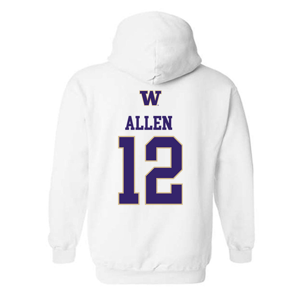 Washington - NCAA Beach Volleyball : Teila Allen - Sports Shersey Hooded Sweatshirt-1