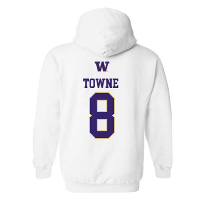 Washington - NCAA Beach Volleyball : Avery Towne - Sports Shersey Hooded Sweatshirt-1