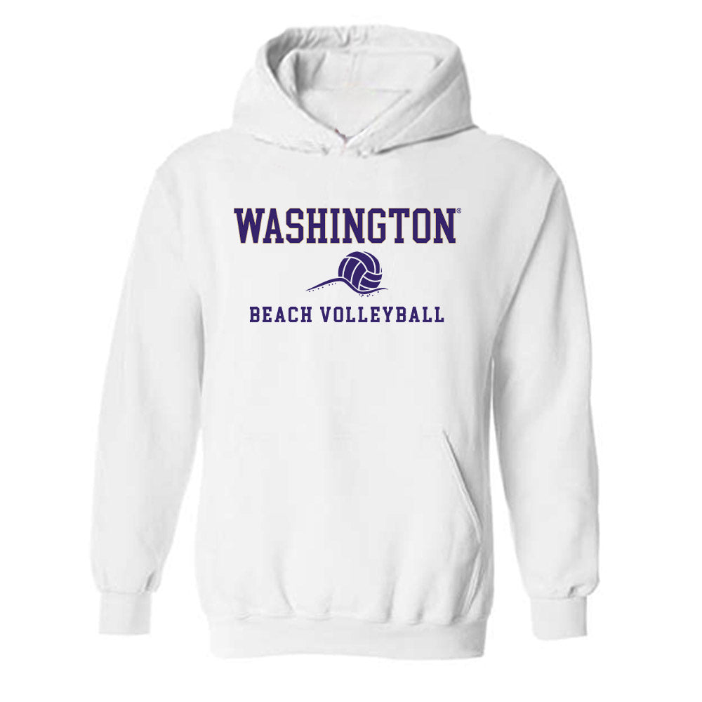 Washington - NCAA Beach Volleyball : Avery Towne - Sports Shersey Hooded Sweatshirt-0
