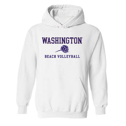 Washington - NCAA Beach Volleyball : MayaMay Brown - Sports Shersey Hooded Sweatshirt-0