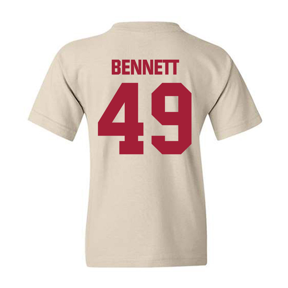 Indiana - NCAA Baseball : Eli Bennett - Youth T-Shirt-1