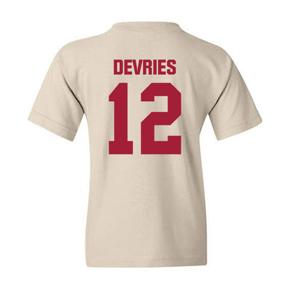Indiana - NCAA Men's Basketball : Tucker DeVries - Youth T-Shirt-1
