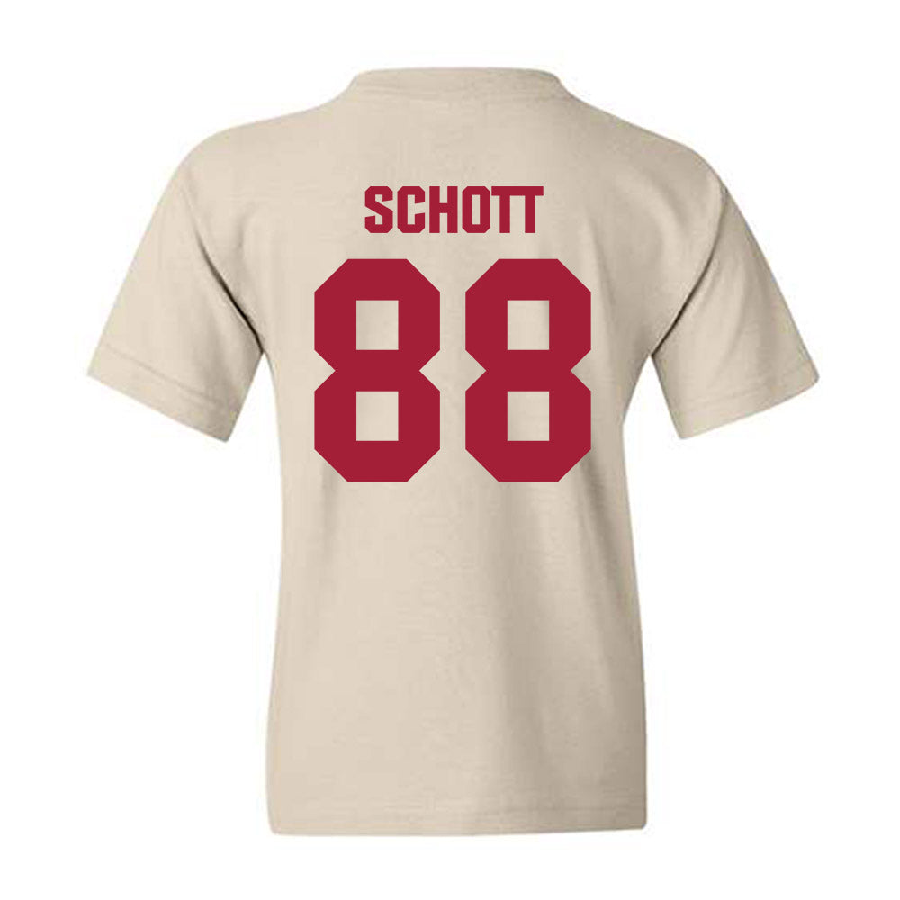 Indiana - NCAA Football : Brock Schott - Youth T-Shirt-1