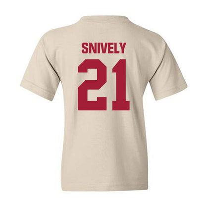 Indiana - NCAA Men's Basketball : Drew Snively - Youth T-Shirt-1