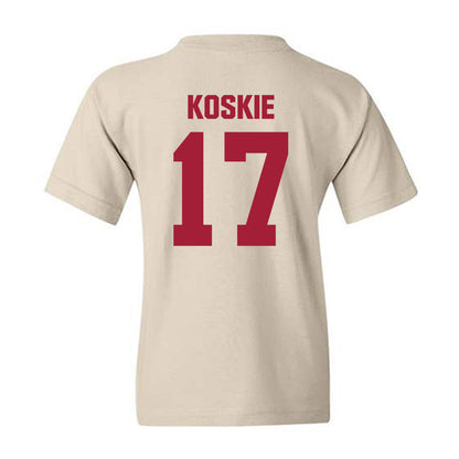 Indiana - NCAA Baseball : Caleb Koskie - Youth T-Shirt-1