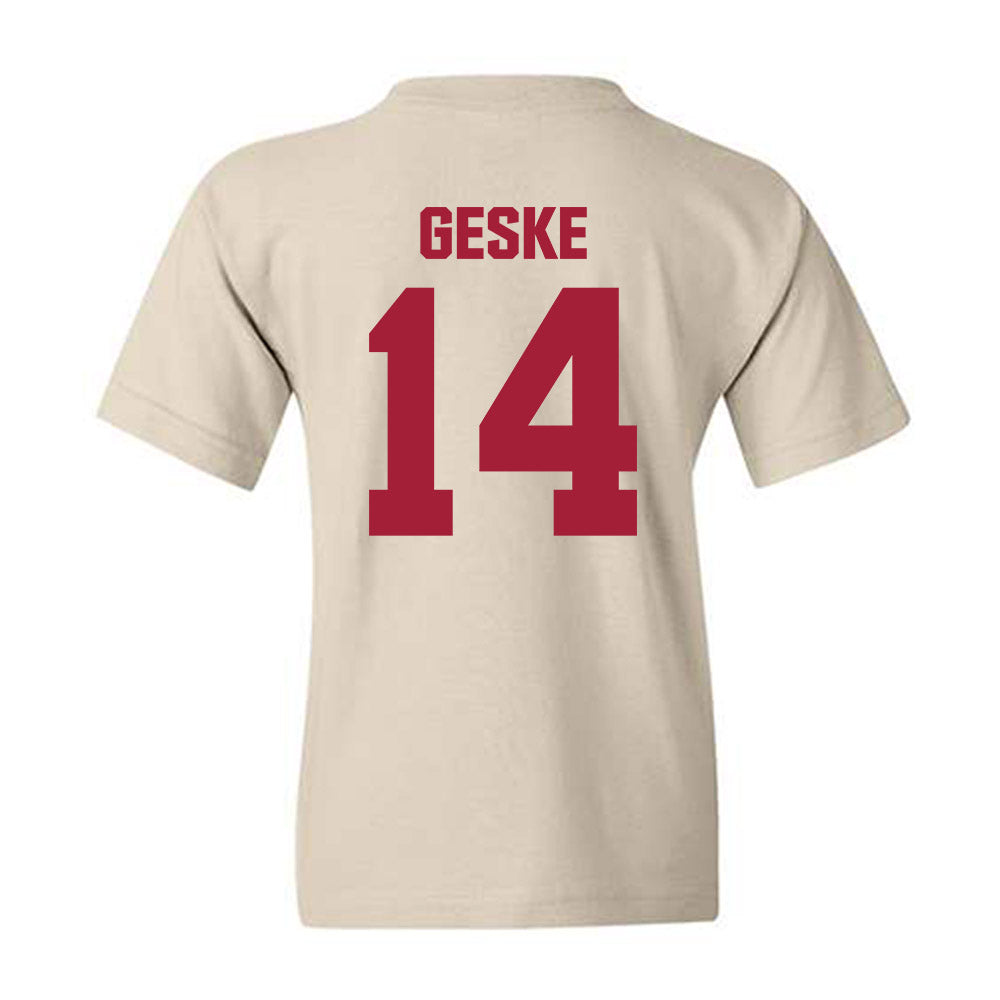Indiana - NCAA Football : Maverick Geske - Youth T-Shirt-1