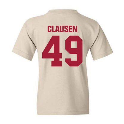 Indiana - NCAA Football : Drew Clausen - Youth T-Shirt-1