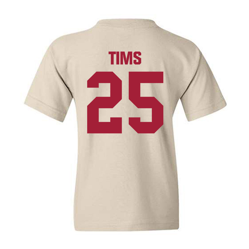 Indiana - NCAA Football : Dmontae Tims - Youth T-Shirt-1