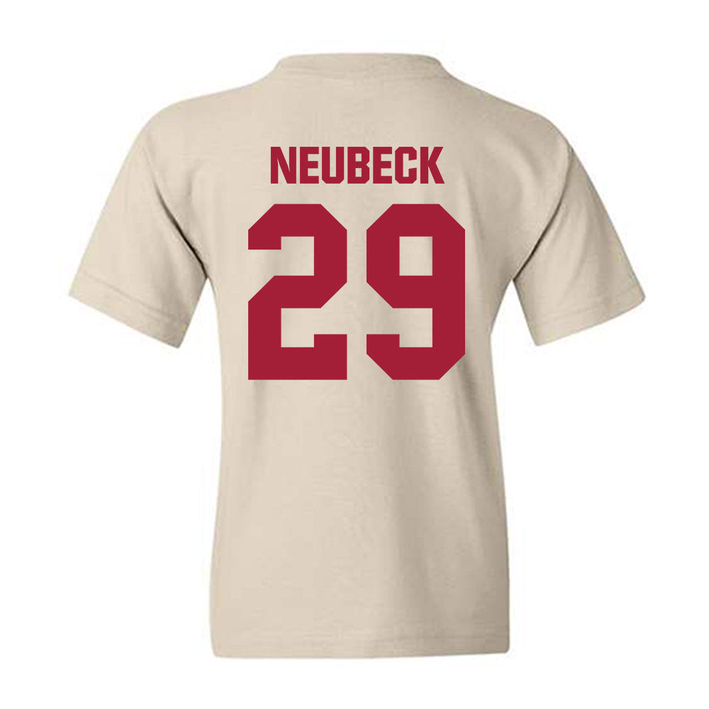 Indiana - NCAA Baseball : Tony Neubeck - Youth T-Shirt-1