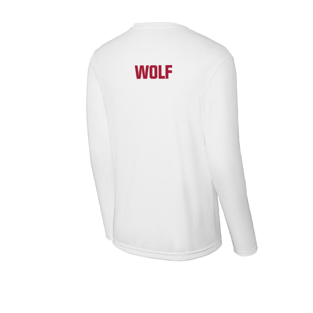 Indiana - NCAA Cheerleading : Katie Wolf - Activewear Long Sleeve T-Shirt-1