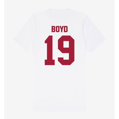 Indiana - NCAA Women's Soccer : Riley Boyd - Women's V-Neck T-Shirt-1