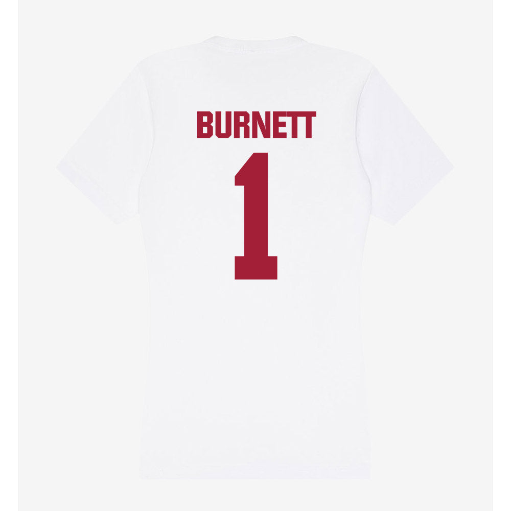 Indiana - NCAA Softball : Breezy Burnett - Women's V-Neck T-Shirt-1