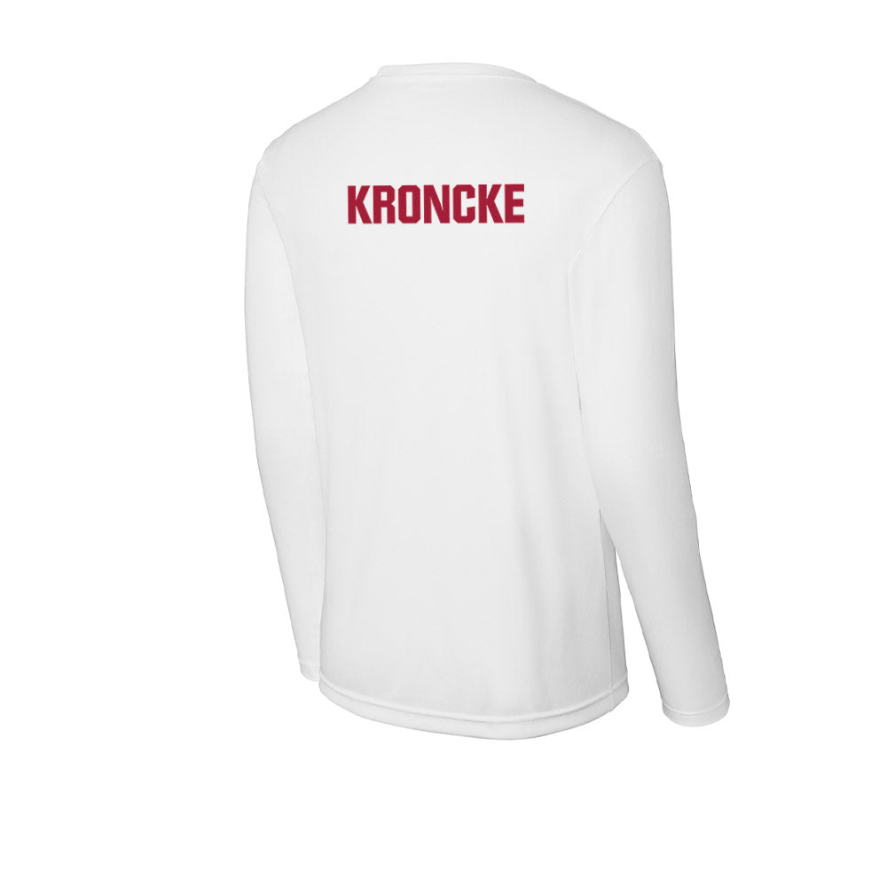 Indiana - NCAA Cheerleading : Cali Kroncke - Activewear Long Sleeve T-Shirt-1