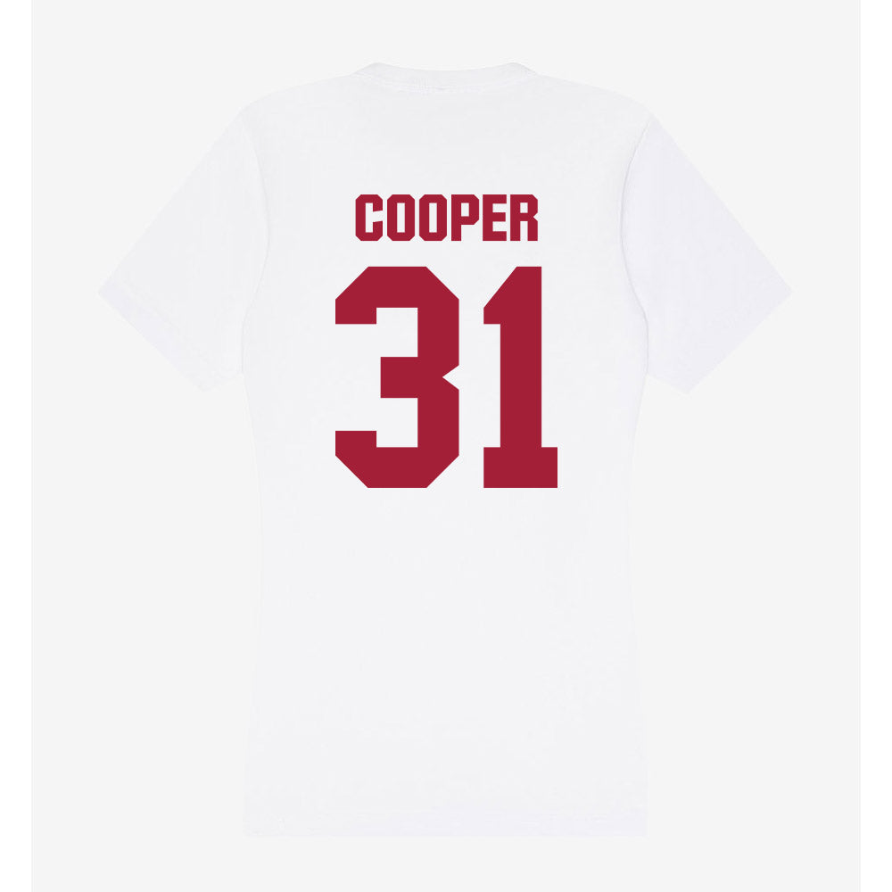 Indiana - NCAA Softball : Alexandra Cooper - Women's V-Neck T-Shirt-1