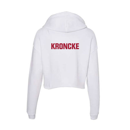 Indiana - NCAA Cheerleading : Cali Kroncke - Women's Crop Fleece Hoodie-1