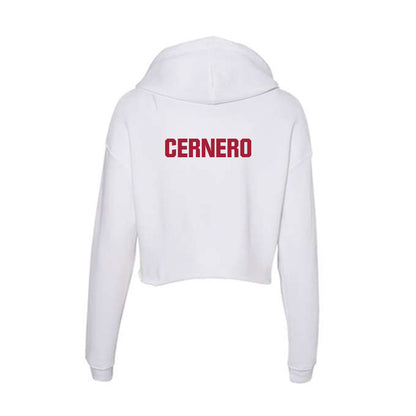Indiana - NCAA Cheerleading : Suzan Cernero - Women's Crop Fleece Hoodie-1
