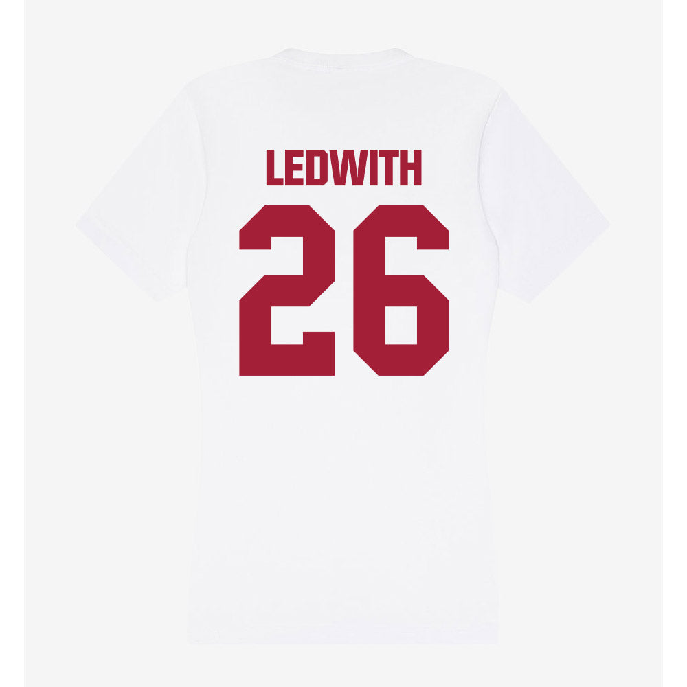 Indiana - NCAA Women's Soccer : Maggie Ledwith - Women's V-Neck T-Shirt-1