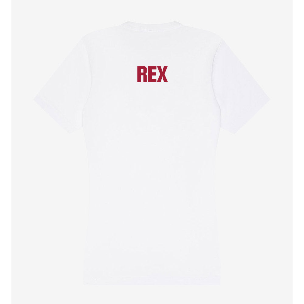 Indiana - NCAA Cheerleading : Emily Rex - Women's V-Neck T-Shirt-1