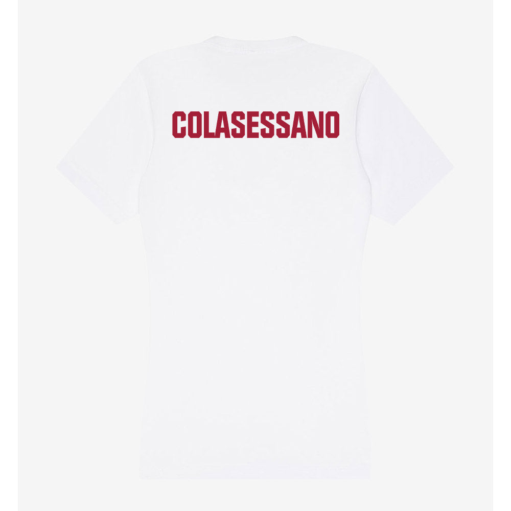 Indiana - NCAA Cheerleading : Garin Colasessano - Women's V-Neck T-Shirt-1