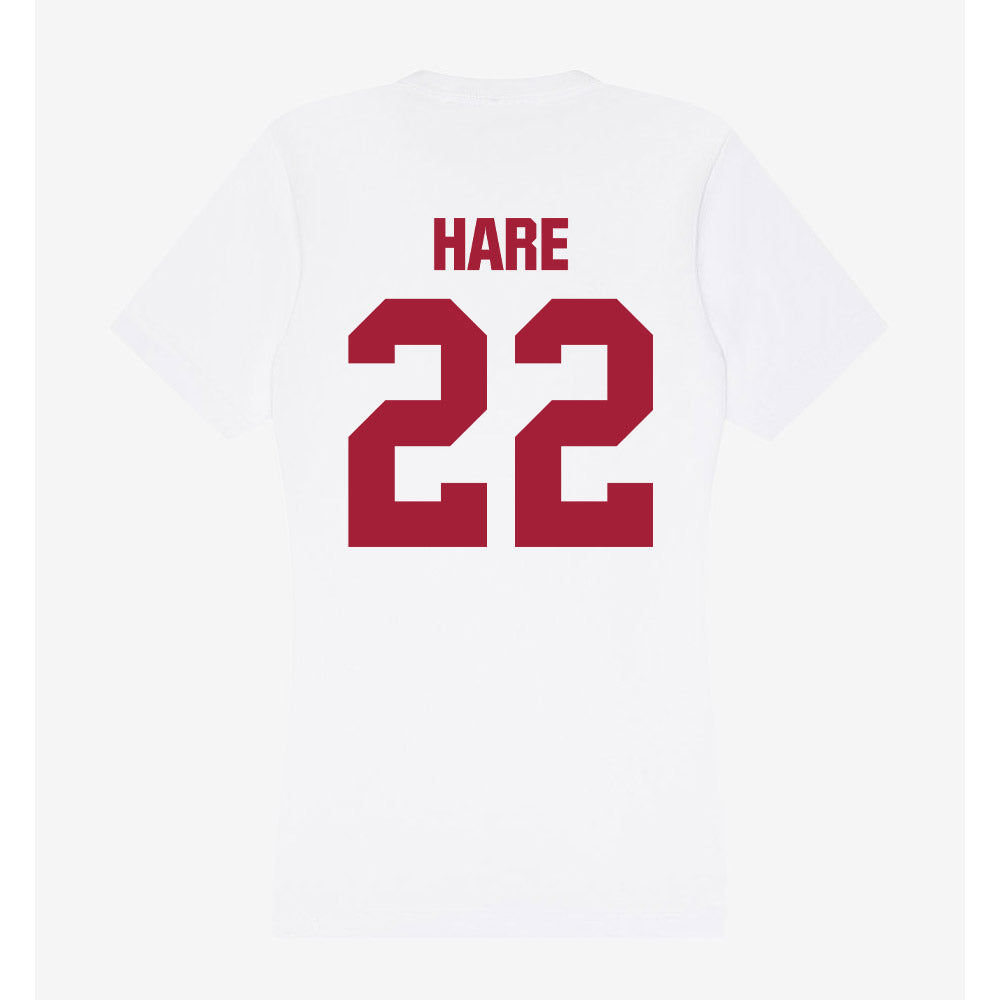 Indiana - NCAA Women's Basketball : Mackenzie Hare - Women's V-Neck T-Shirt-1