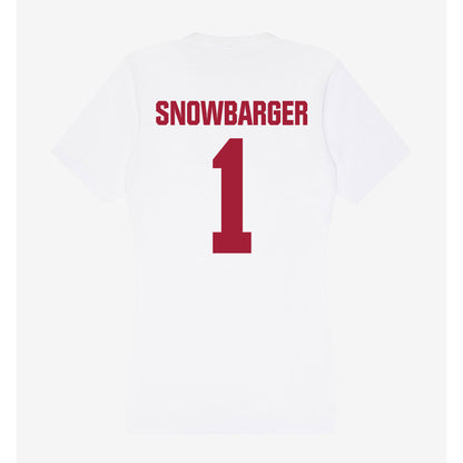 Indiana - NCAA Women's Volleyball : Sara Snowbarger - Women's V-Neck T-Shirt-1