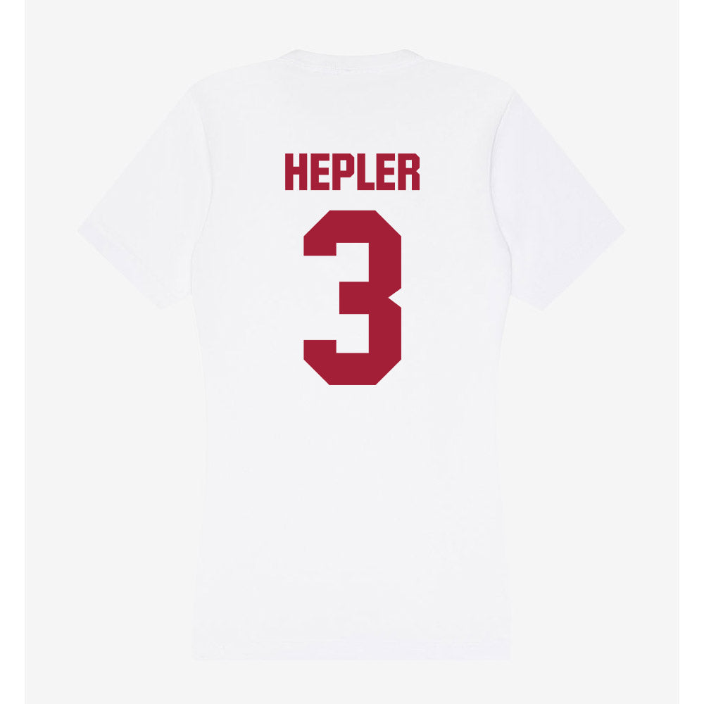 Indiana - NCAA Women's Volleyball : Ellie Hepler - Women's V-Neck T-Shirt-1