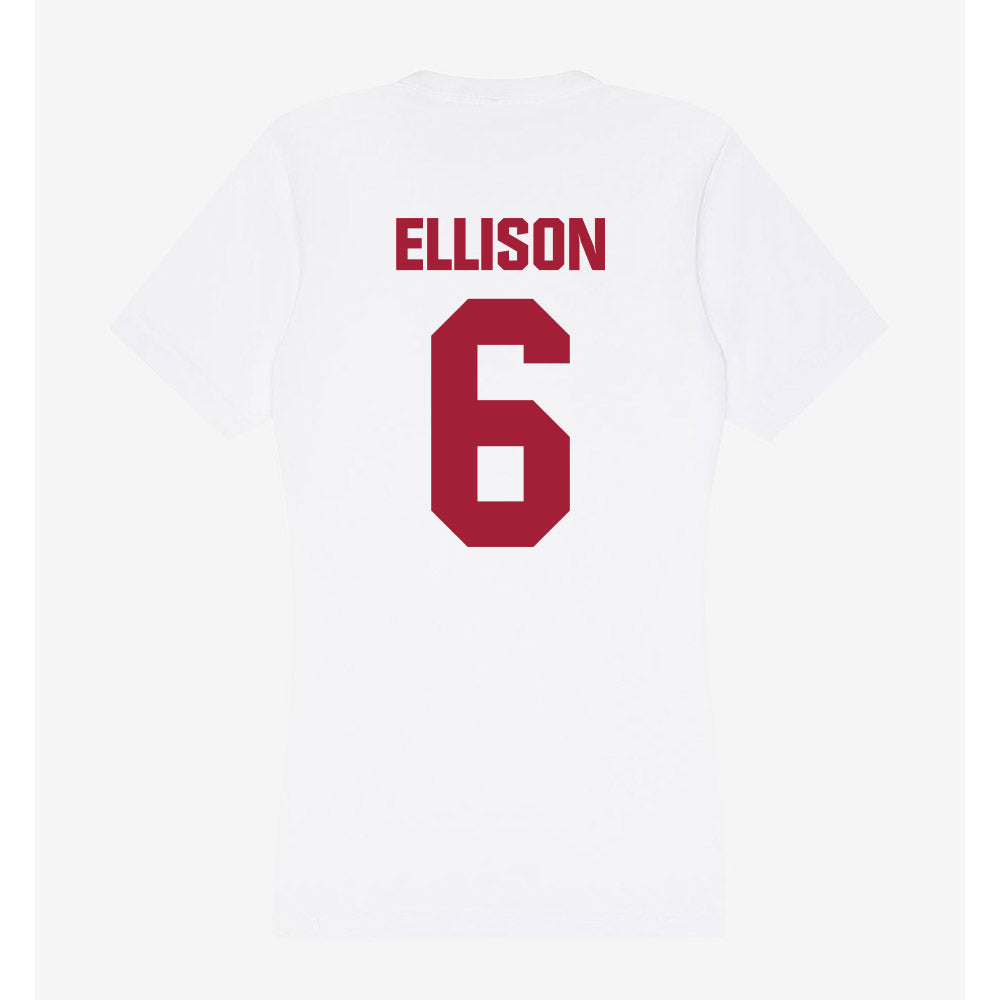 Indiana - NCAA Softball : Jada ELLISON - Women's V-Neck T-Shirt-1