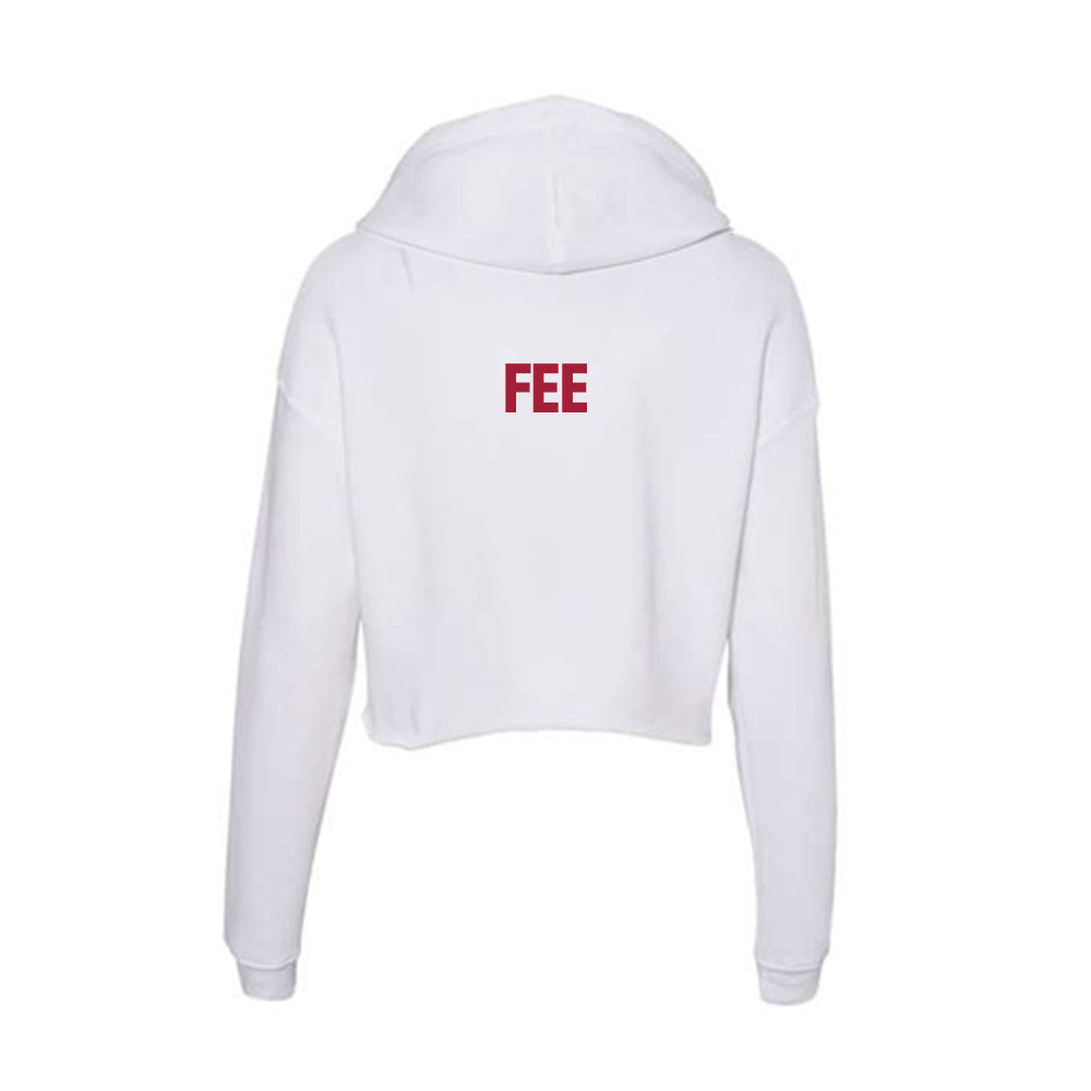 Indiana - NCAA Cheerleading : Jillianne Fee - Women's Crop Fleece Hoodie-1