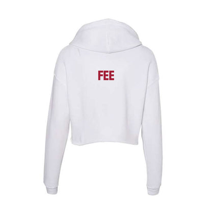 Indiana - NCAA Cheerleading : Jillianne Fee - Women's Crop Fleece Hoodie-1
