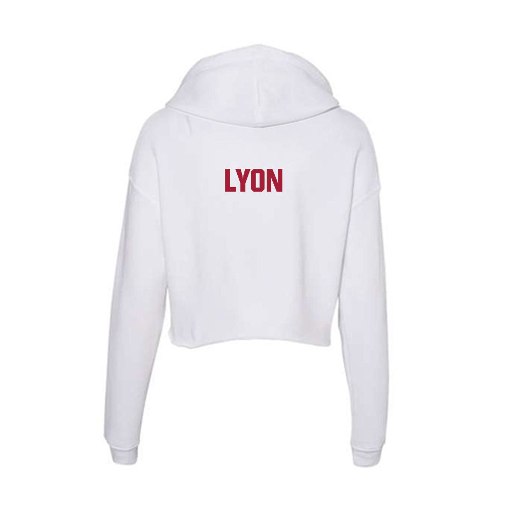 Indiana - NCAA Cheerleading : Adalynn Lyon - Women's Crop Fleece Hoodie-1
