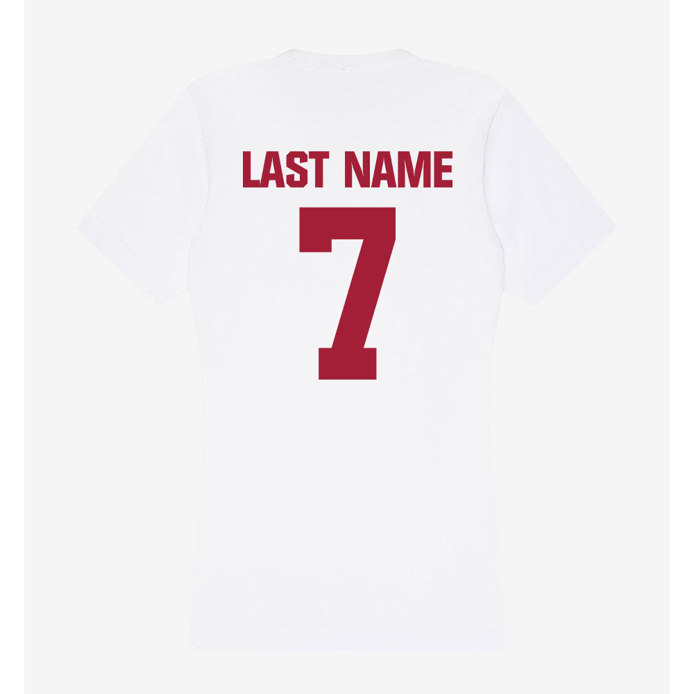 Indiana - NCAA Women's Basketball : Jerni Kiaku - Women's V-Neck T-Shirt-1