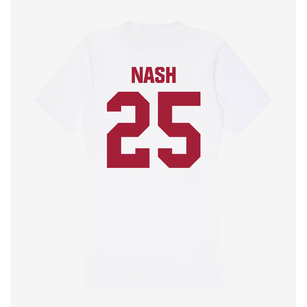 Indiana - NCAA Softball : Nevaeh Nash - Women's V-Neck T-Shirt-1