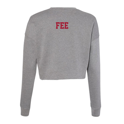 Indiana - NCAA Cheerleading : Jillianne Fee - Classic Shersey Women's Cropped Crew Fleece-1