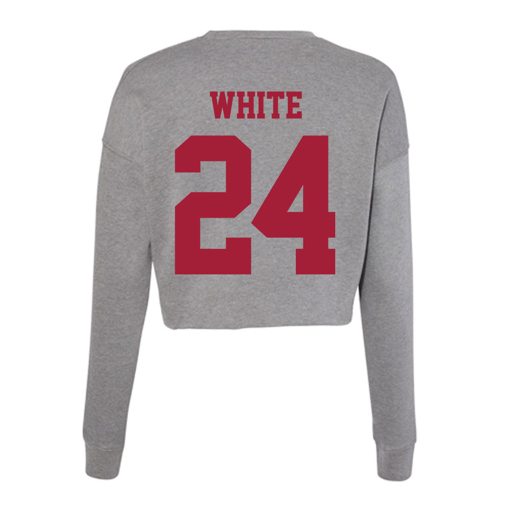 Indiana - NCAA Softball : Josie White - Classic Shersey Women's Cropped Crew Fleece-1