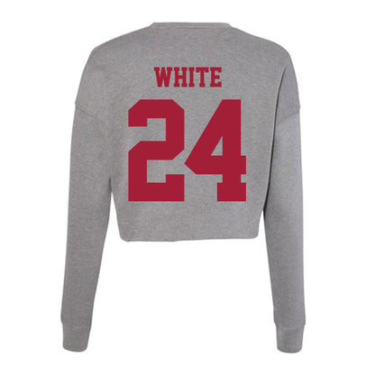 Indiana - NCAA Softball : Josie White - Classic Shersey Women's Cropped Crew Fleece-1