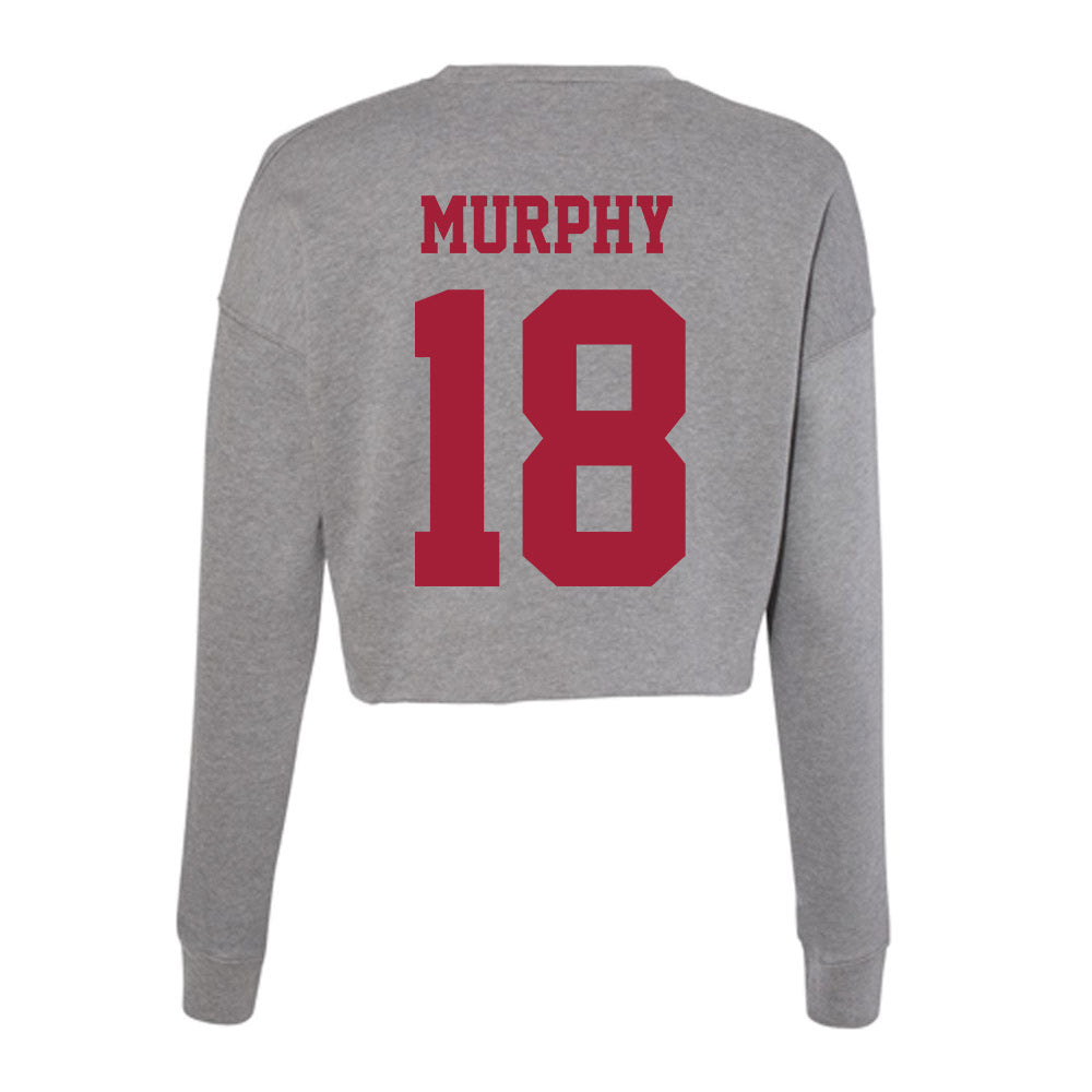Indiana - NCAA Women's Soccer : Krista Murphy - Classic Shersey Women's Cropped Crew Fleece-1