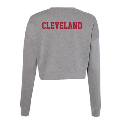 Indiana - NCAA Cheerleading : Olivia Cleveland - Classic Shersey Women's Cropped Crew Fleece-1