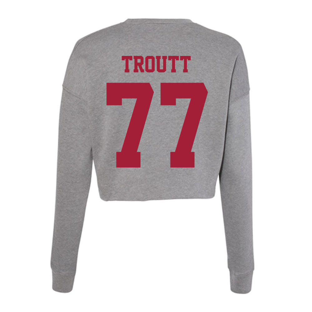 Indiana - NCAA Softball : Ella Troutt - Classic Shersey Women's Cropped Crew Fleece-1