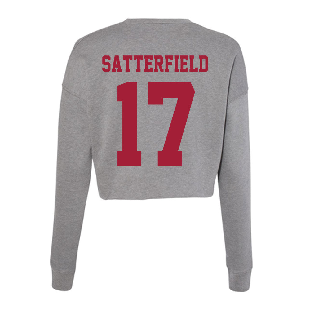 Indiana - NCAA Women's Soccer : Blair Satterfield - Classic Shersey Women's Cropped Crew Fleece-1