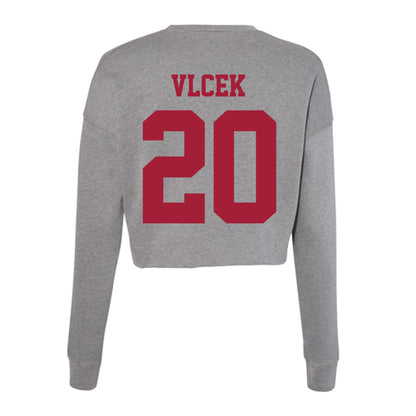 Indiana - NCAA Women's Soccer : Haden Vlcek - Classic Shersey Women's Cropped Crew Fleece-1