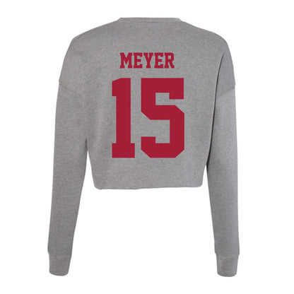 Indiana - NCAA Softball : Brynn Meyer - Classic Shersey Women's Cropped Crew Fleece-1