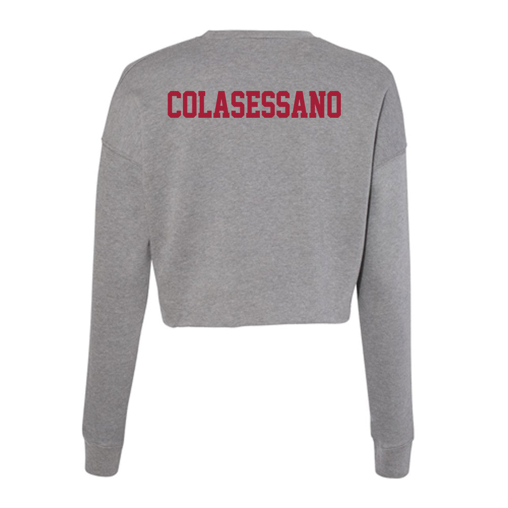 Indiana - NCAA Cheerleading : Garin Colasessano - Classic Shersey Women's Cropped Crew Fleece-1