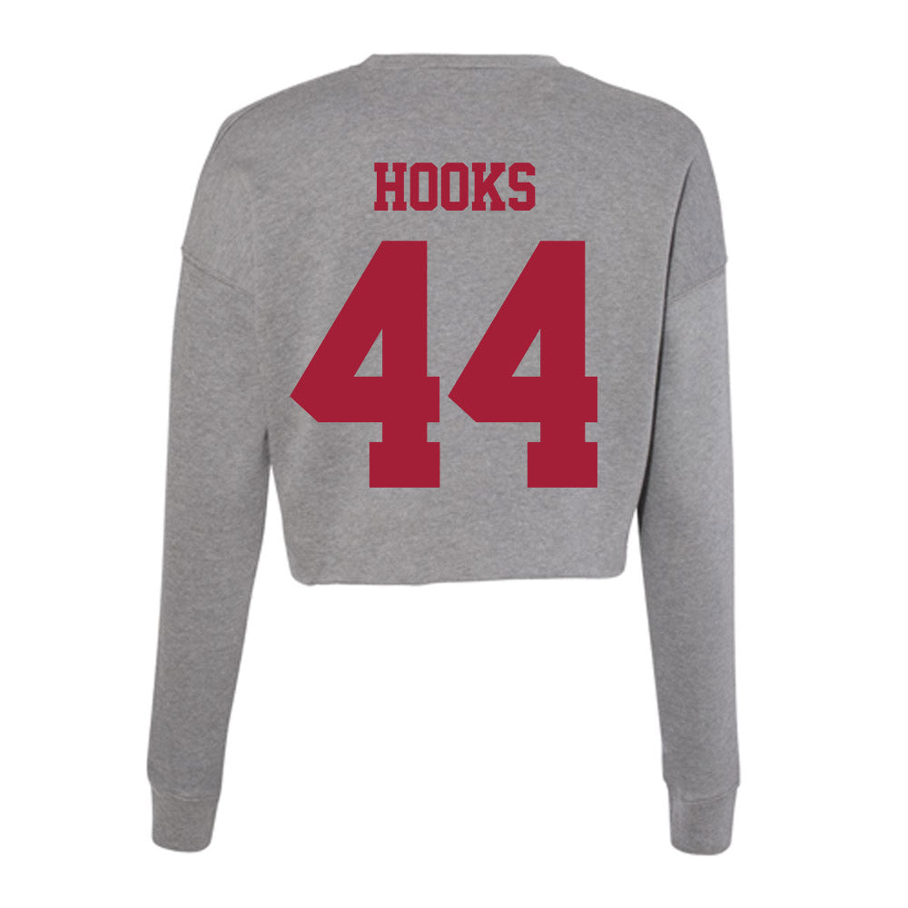 Indiana - NCAA Softball : Aubree Hooks - Classic Shersey Women's Cropped Crew Fleece-1