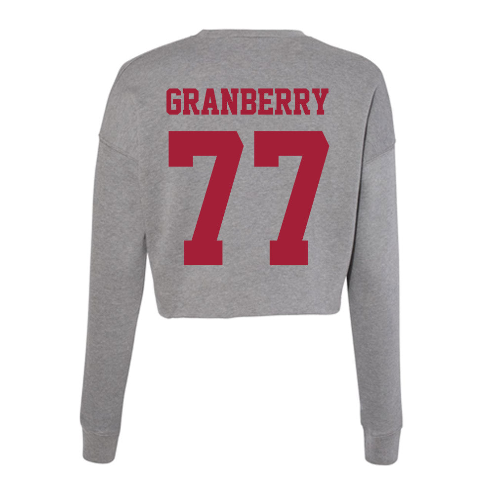 Indiana - NCAA Women's Volleyball : Kiki Granberry - Classic Shersey Women's Cropped Crew Fleece-1