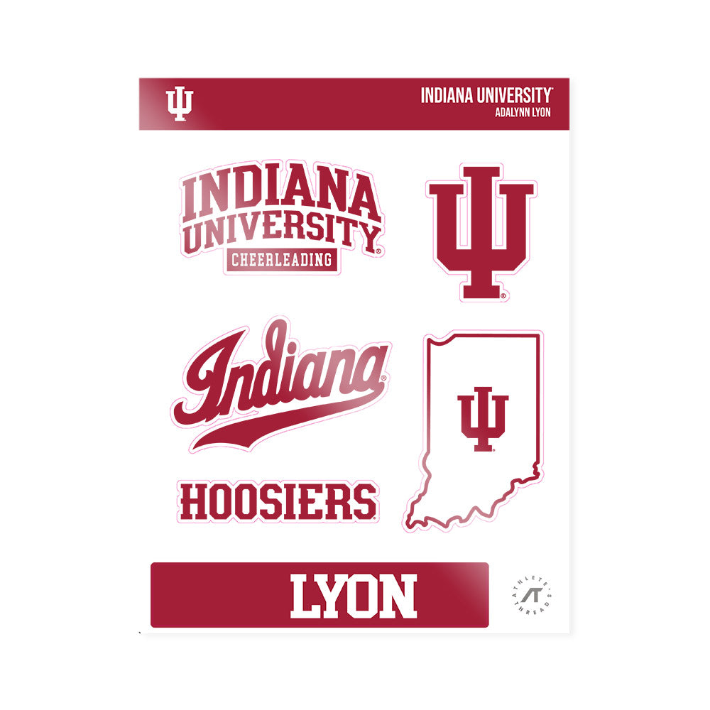 Indiana - NCAA Cheerleading : Adalynn Lyon - Sticker Sheet-0