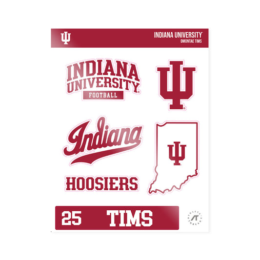 Indiana - NCAA Football : Dmontae Tims - Sticker Sheet-0