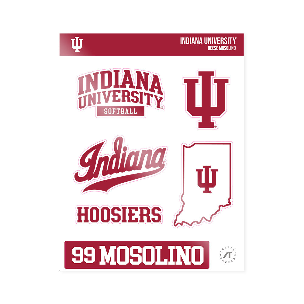 Indiana - NCAA Softball : Reese Mosolino - Sticker Sheet-0