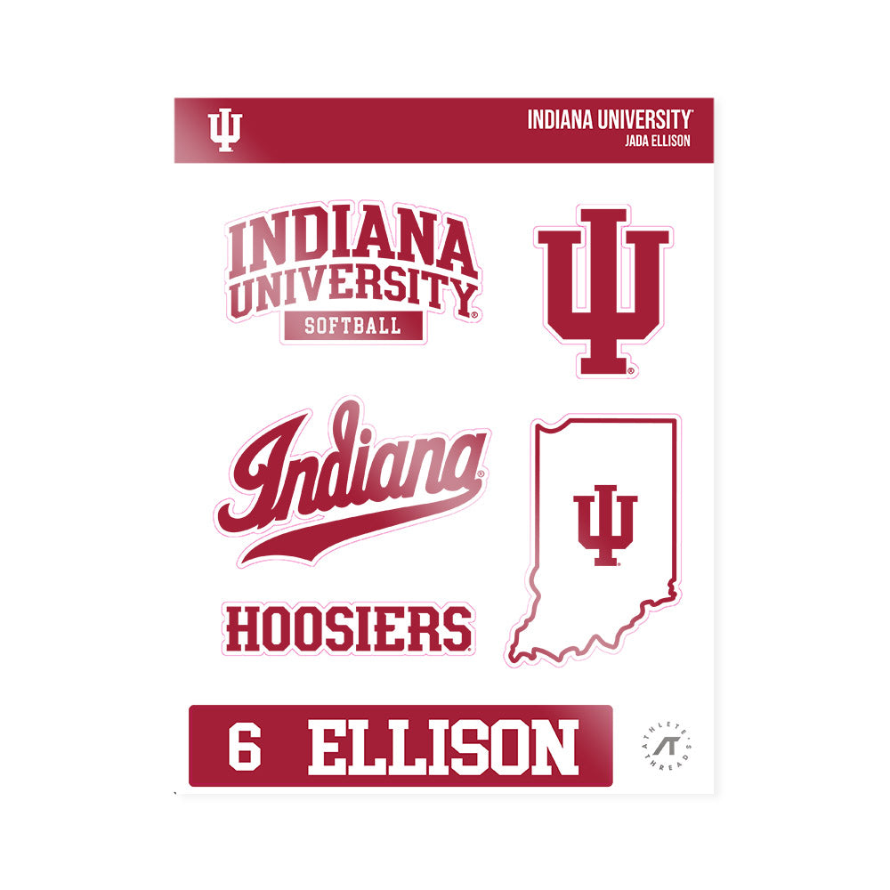 Indiana - NCAA Softball : Jada ELLISON - Sticker Sheet-0